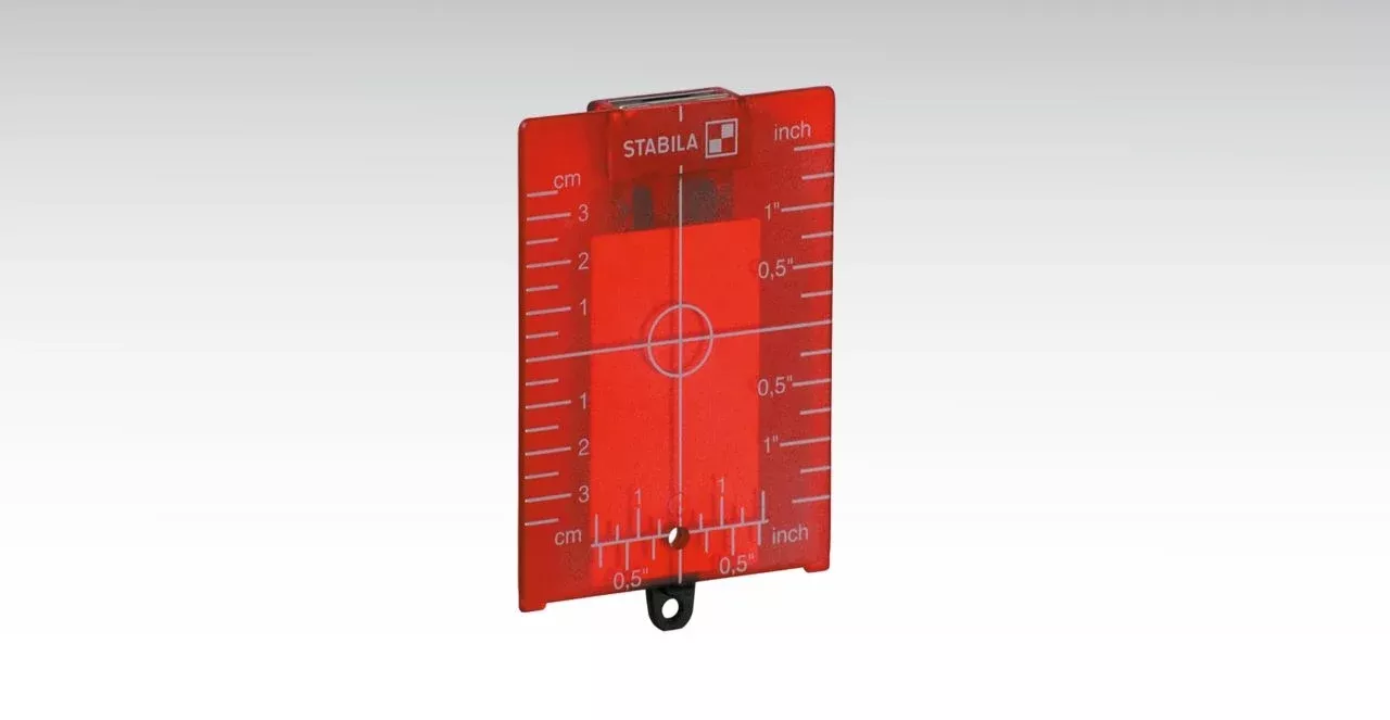 Stabila RED Magnetic Target Plate 7474