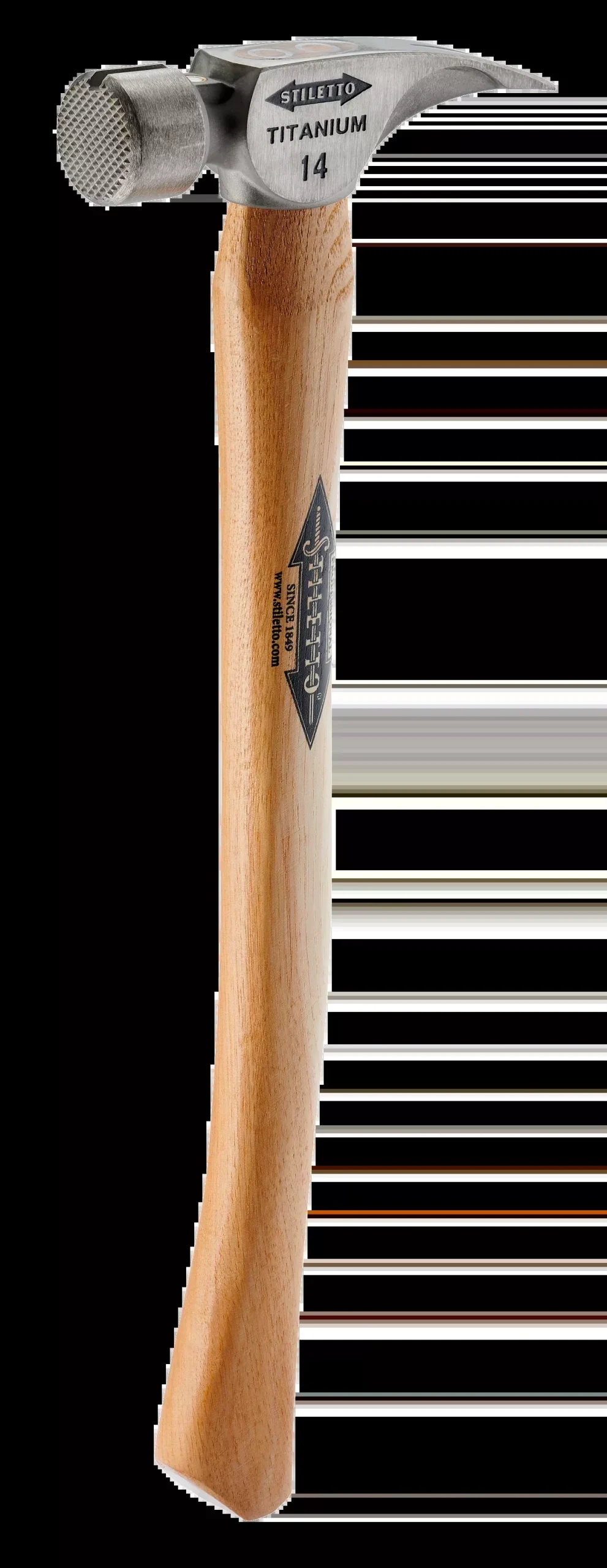 STILETTO 14oz Milled/Curved Hickory Hammer