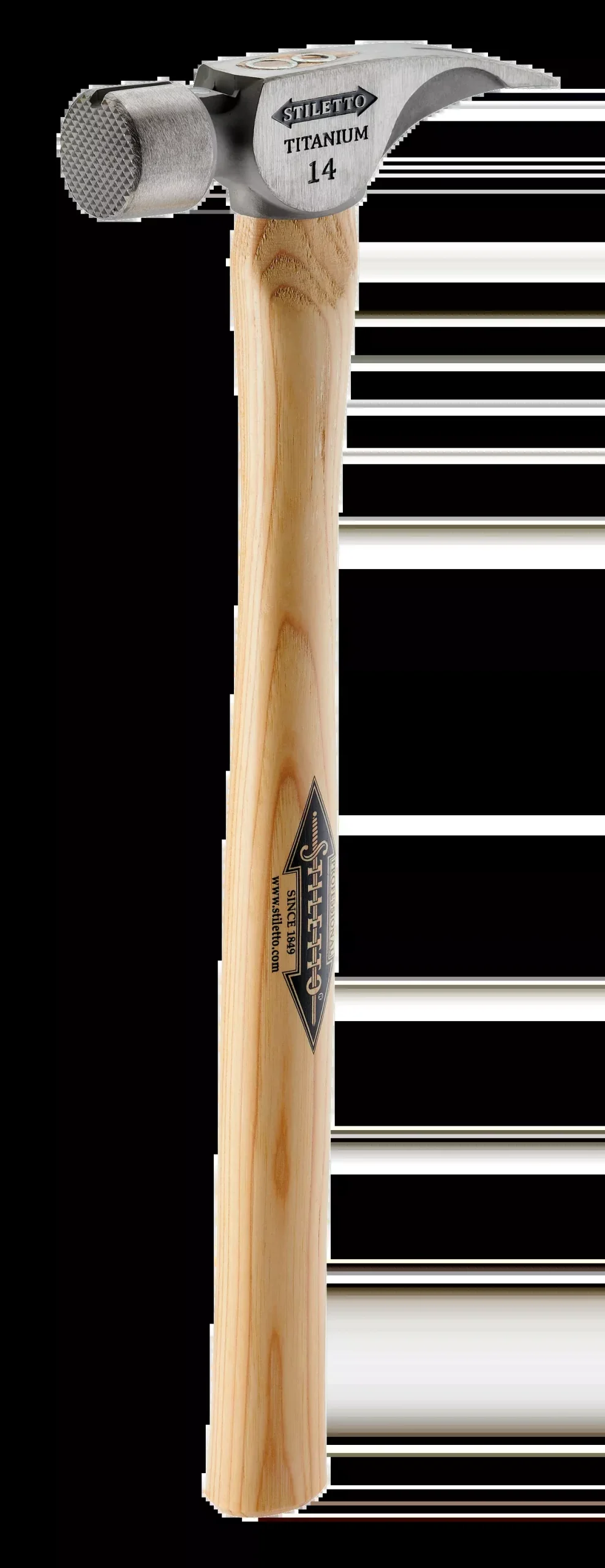 STILETTO 14oz Milled/Straight Hickory Hammer