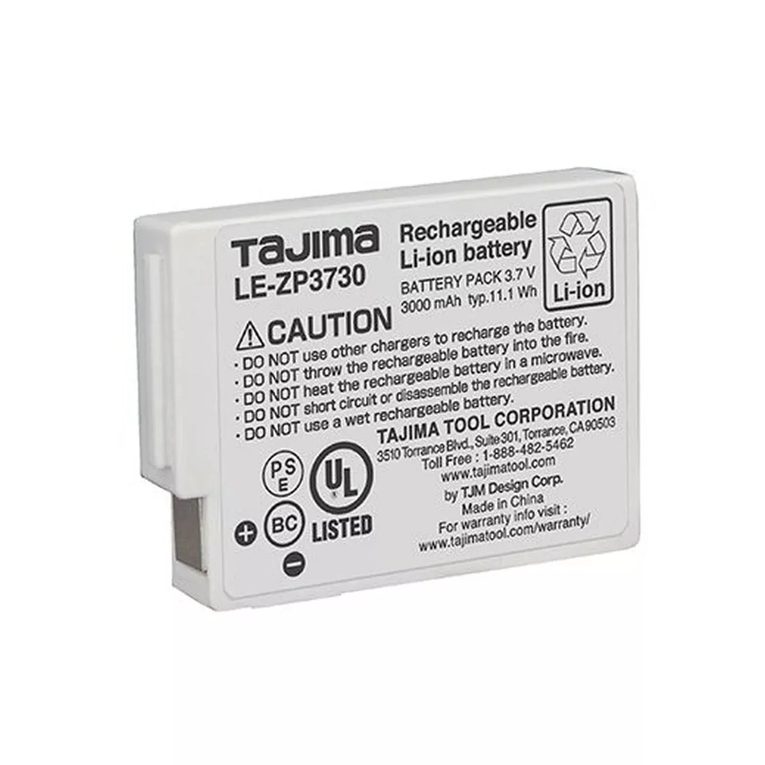 Tajima LE-ZP3730 Lithium-Ion Battery