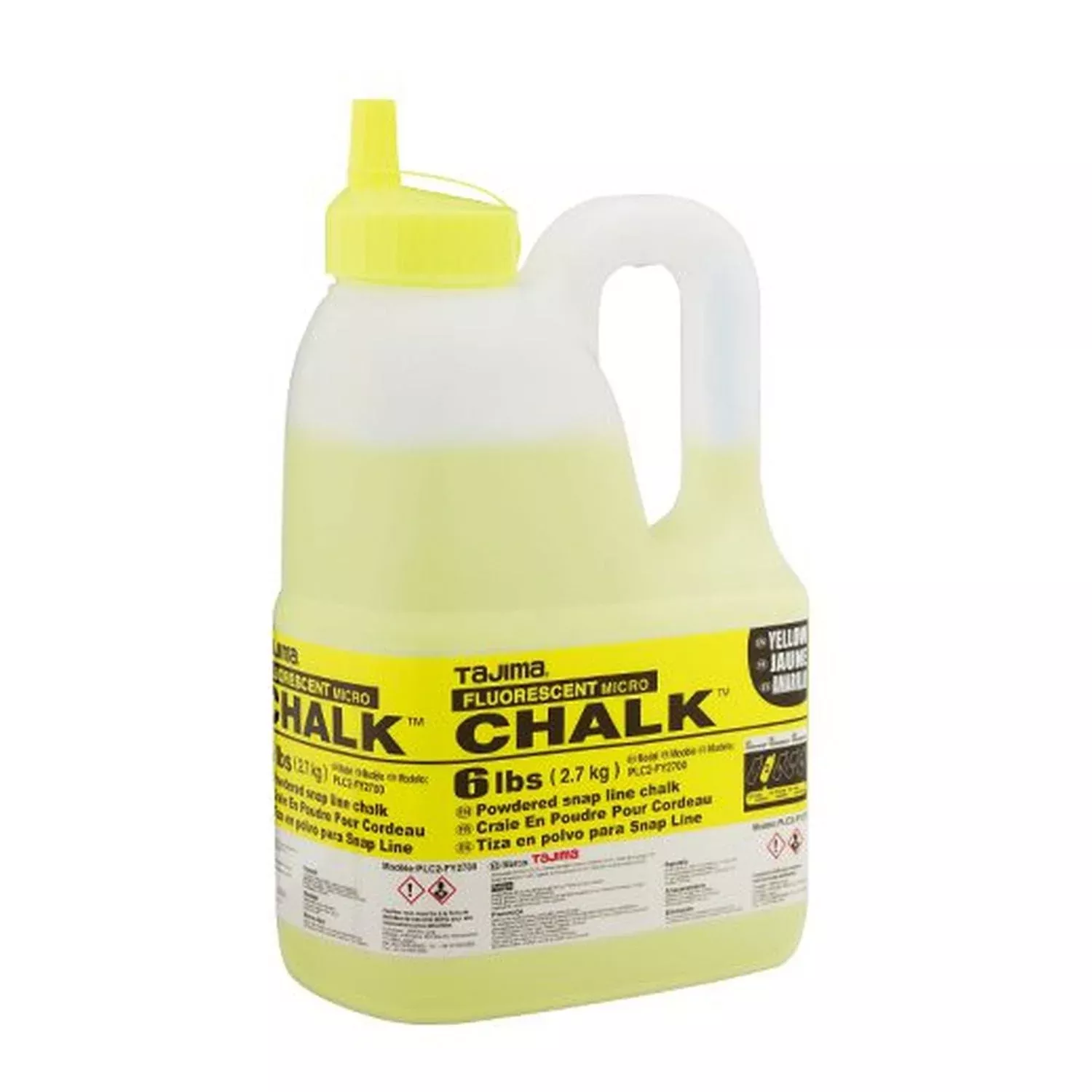 Tajima PLC2-fY2700 Micro Chalk Fluorescent Yellow 6-Lbs. 27-kg.