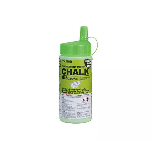 Tajima Tool Micro Chalk, Ultra-Fine Chalk with Easy-Fill Nozzle, 300g/10.5 oz, Fluorescent Pink PLC2-FP300