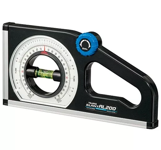 Tajima Tool SLANT AL200 Dual-Scale Rotary Pitch/Angle Meter with Magnetic Base SLT-AL200M