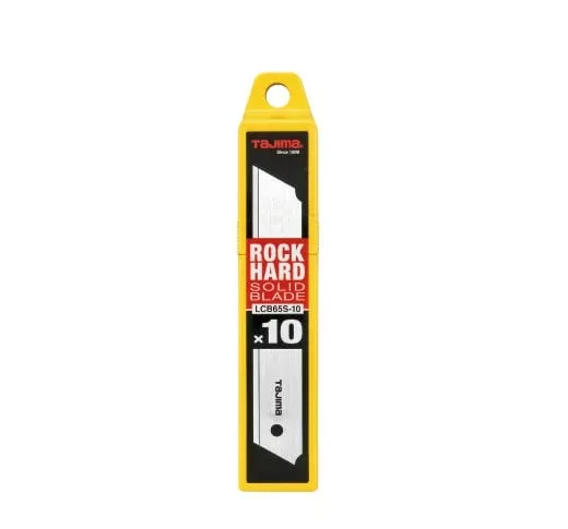 Tajima Tool SOLID Rock Hard Blade H, Non-Segmented, 10-Blade Hard Pack LCB-65S