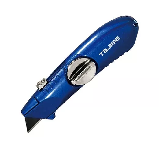Tajima Tool VR-Series Retractable Blade Utility Knife, One-Piece, 3x V-REX Blades VR-102B