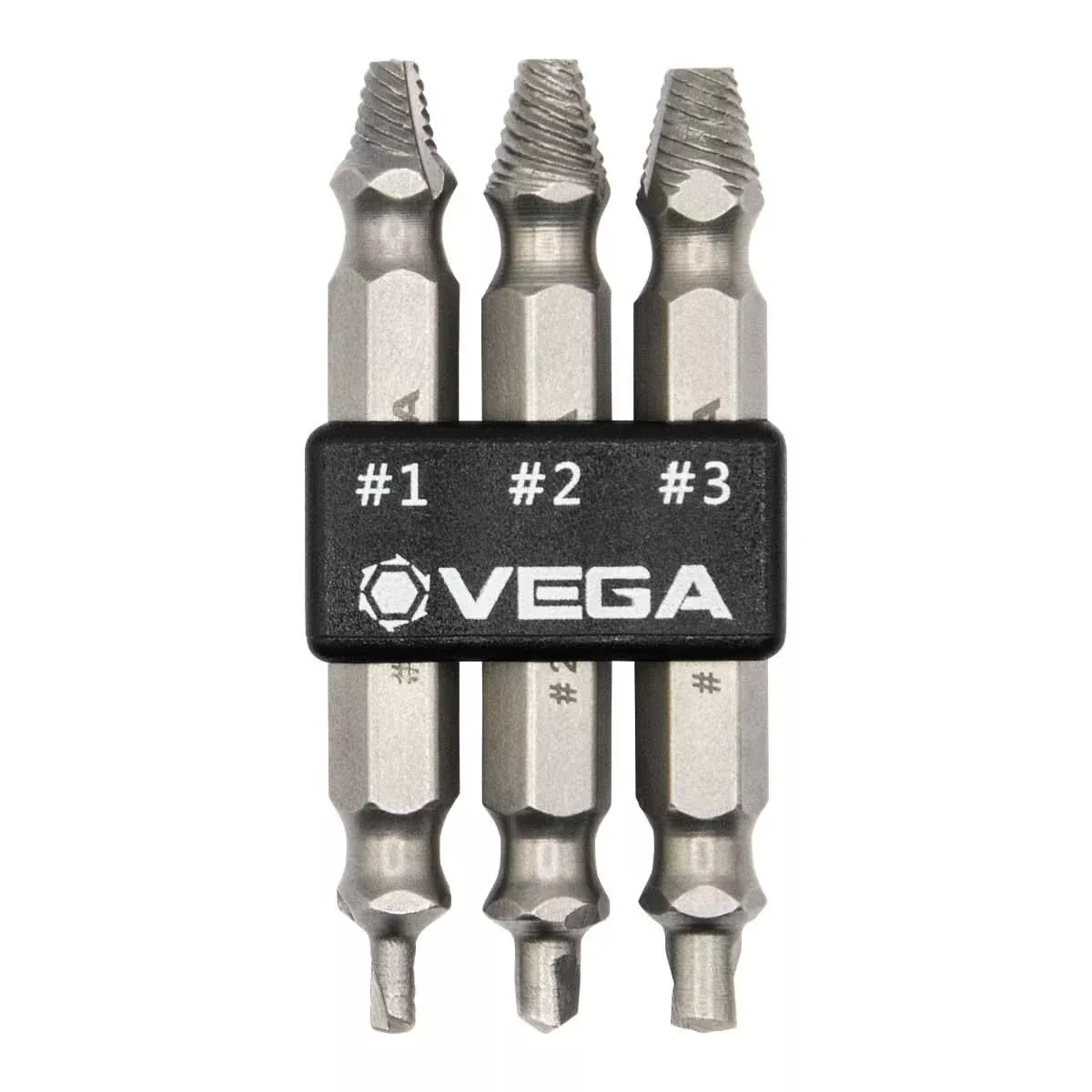 Vega SES-3 3-Piece Impact Rated Double-Sided Screw Extractor Set