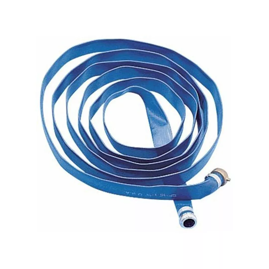 Water 2" x 25' PVC Pump Discharge Hose w/ NPT Fitting H2-25-DIS