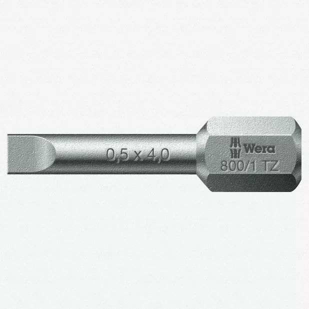Wera 056210 0.6 x 4.5 x 25mm Slotted Torsion Bit