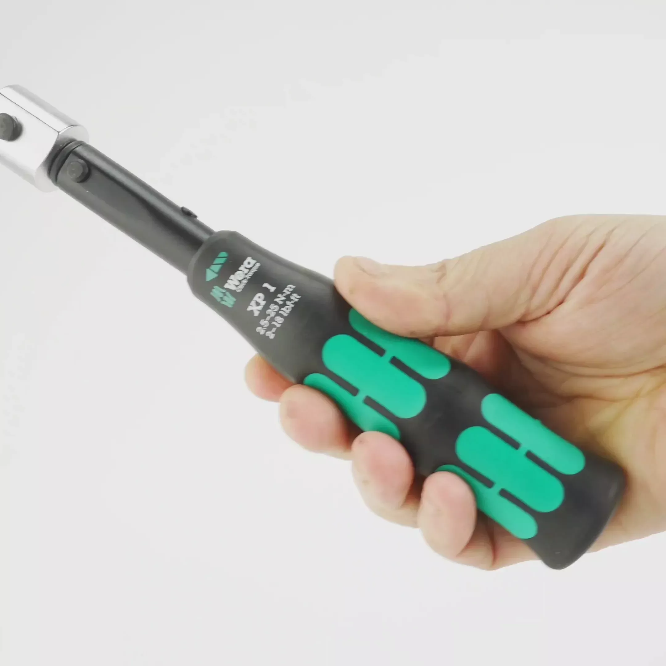 Wera 075670-001 Click-Torque XP 1 Pre-Set Torque Wrench for 9x12 Insert Tools, 2.5 Nm