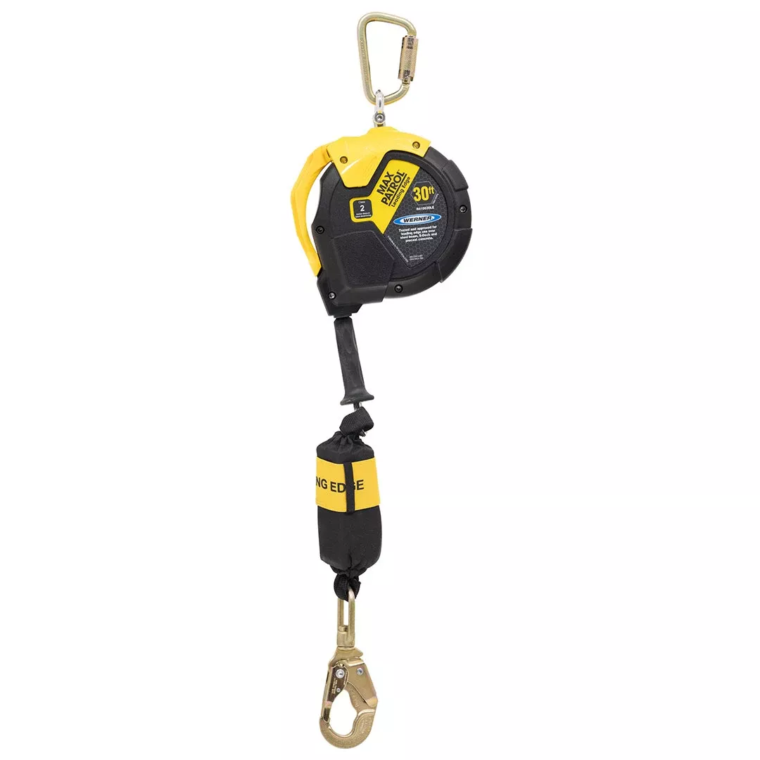 Werner Max Patrol 30' Cable Self-Retracting Galvanized Steel Leading Edge Class 2 SRL R410030LE