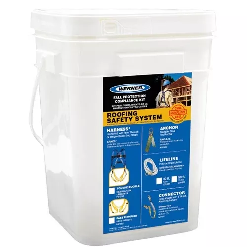 Werner Roofing Bucket; 50' Basic (Pass-thru Buckle Harness) K111201
