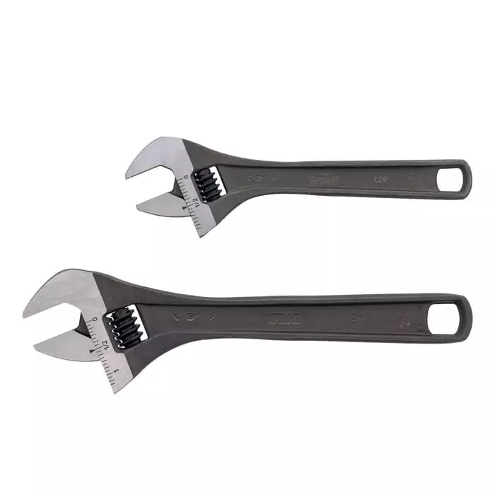 Wiha 76281 2-Piece Adjustable Wrench Set