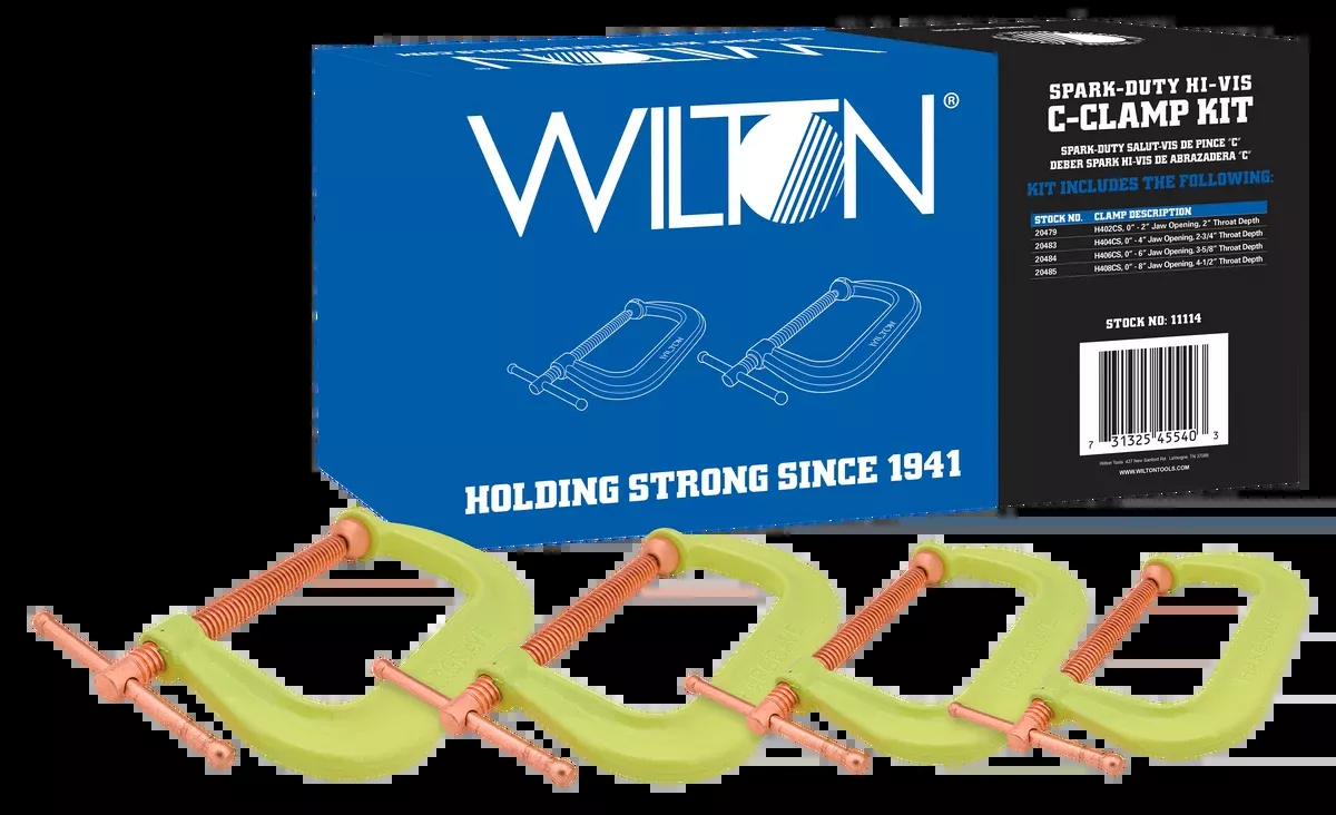 WILTON Spark Duty 400CS Hi-Vis C-Clamp Kit