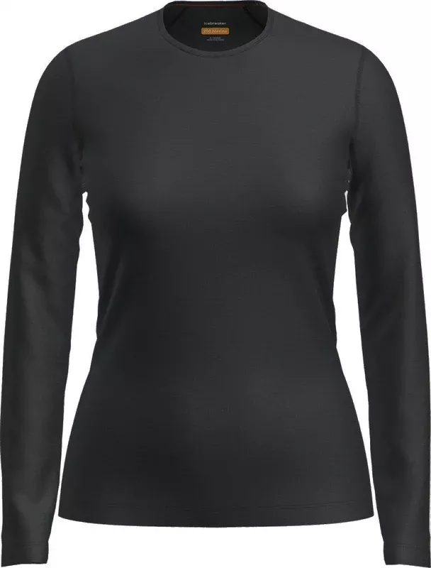 Women’s Merino 200 Oasis Long Sleeve – Black