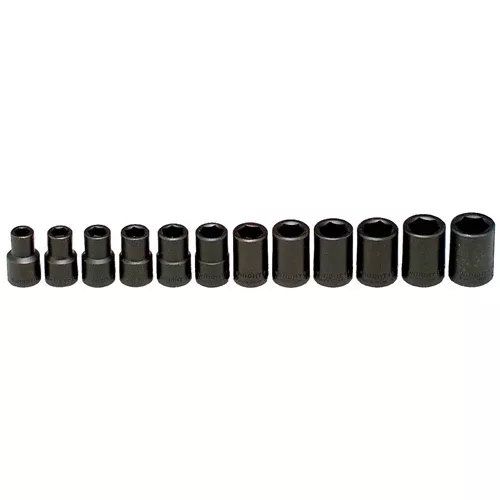 Wright Tool Impact Socket Set 12 Piece 1/2" Metric WR460