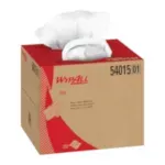 WypAll* 54015 X60 Reusable Dry Wipes, 11.1 in W, 252 Sheets Capacity, HydroKnit, White