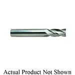 YG-1 07555TE E5021 Standard Regular Length End Mill, 5/64 in Dia Cutter, 3/16 in Length of Cut, 4 Flutes, 1/8 in Dia Shank, 1-1/2 in OAL, TiAlN