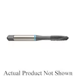 YG-1 O1443 Blue Ring High Performance Spiral Point Tap With Through Hole, Right Hand Cutting, 5/16-18 Thread, H3 Thread Limit, Plug Chamfer, 3 Flutes, TiAlN/WC/C, Super HSS