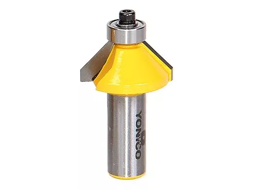 YONICO Chamfer Router Bits Edge Forming 45 Degree 1/2-Inch Shank 13105