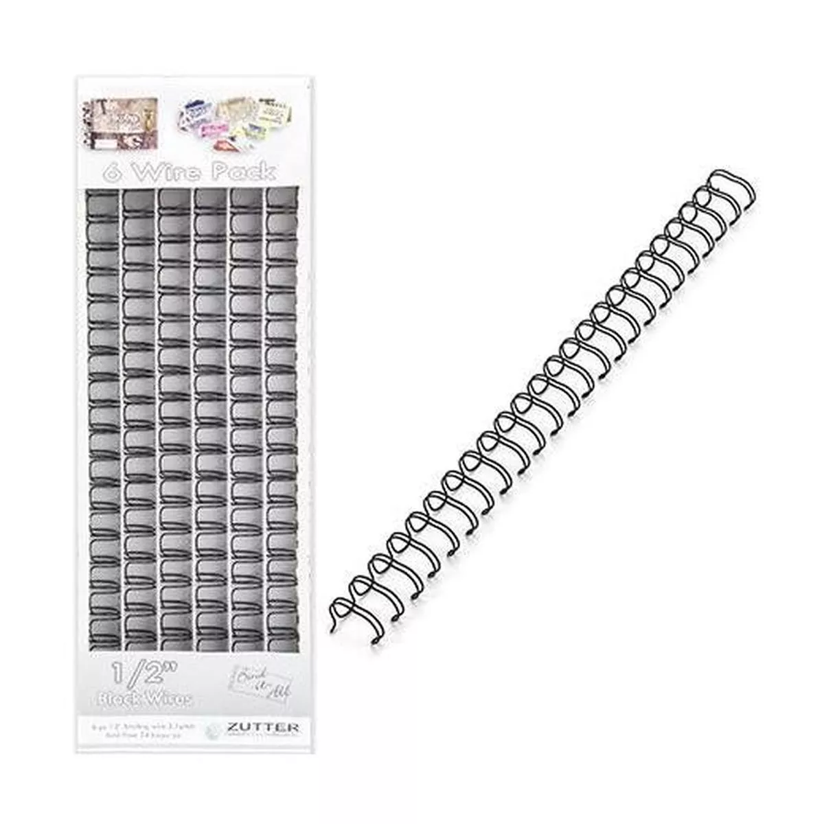 Zutter Universal BINDING WIRES 1/2 Black 6pc